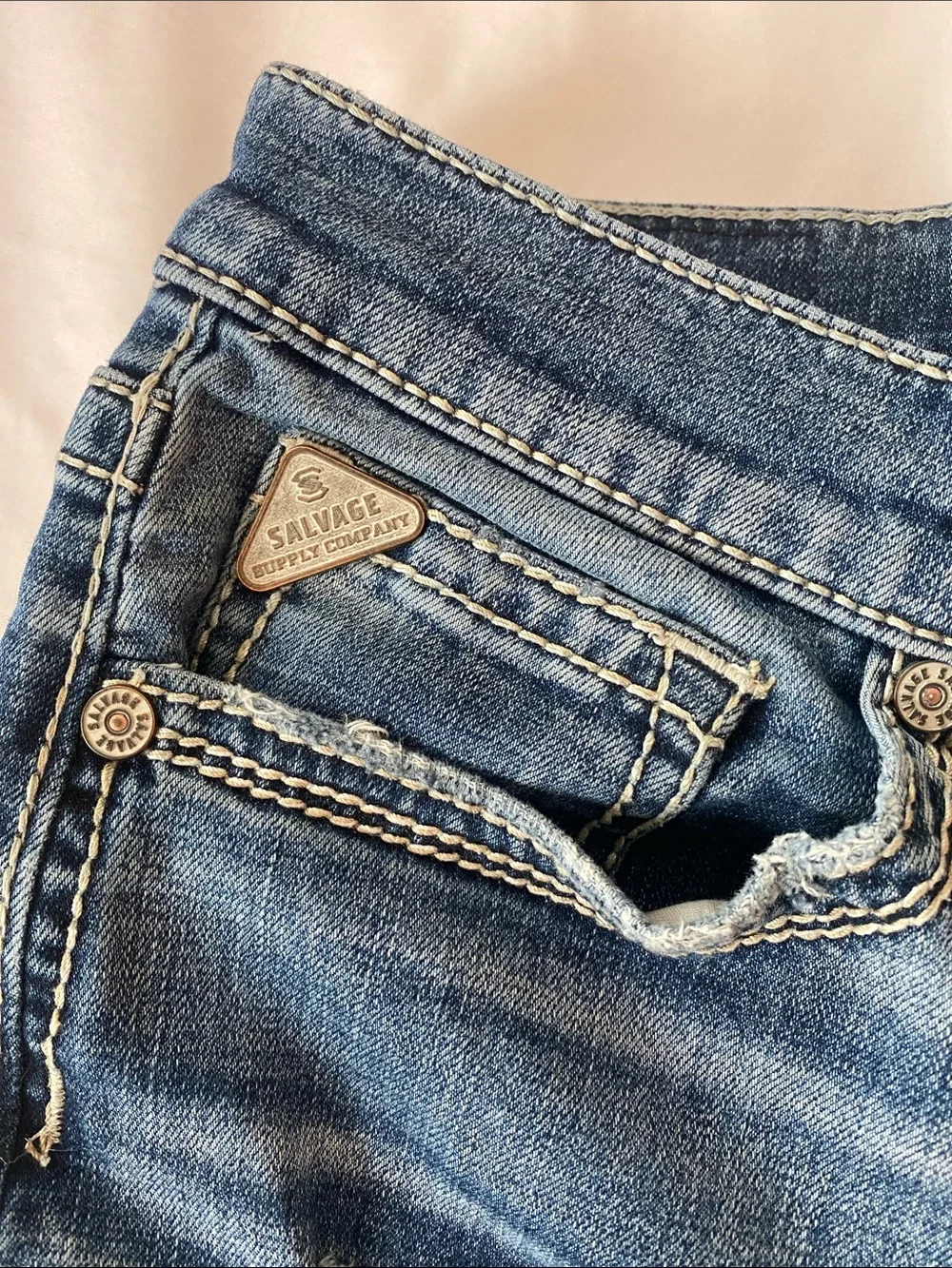 Salvage Anarchy Straight Relaxed Fit Jeans 34x30